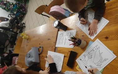 Styczeń w świetlicy w Łazdojach 7